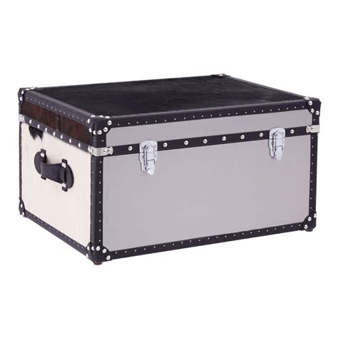 big steel trunk box price|large wooden storage trunks.